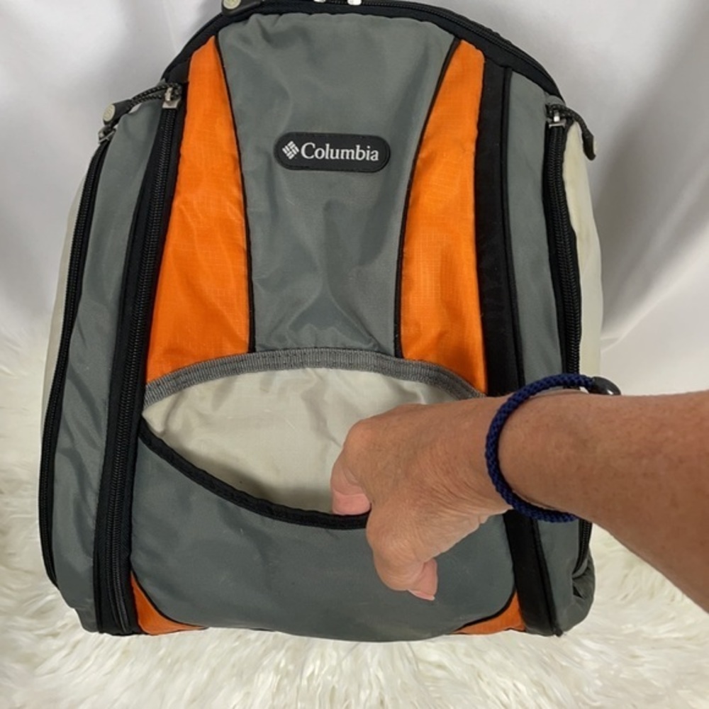 Columbia Gray And Orange Backpack - image 2